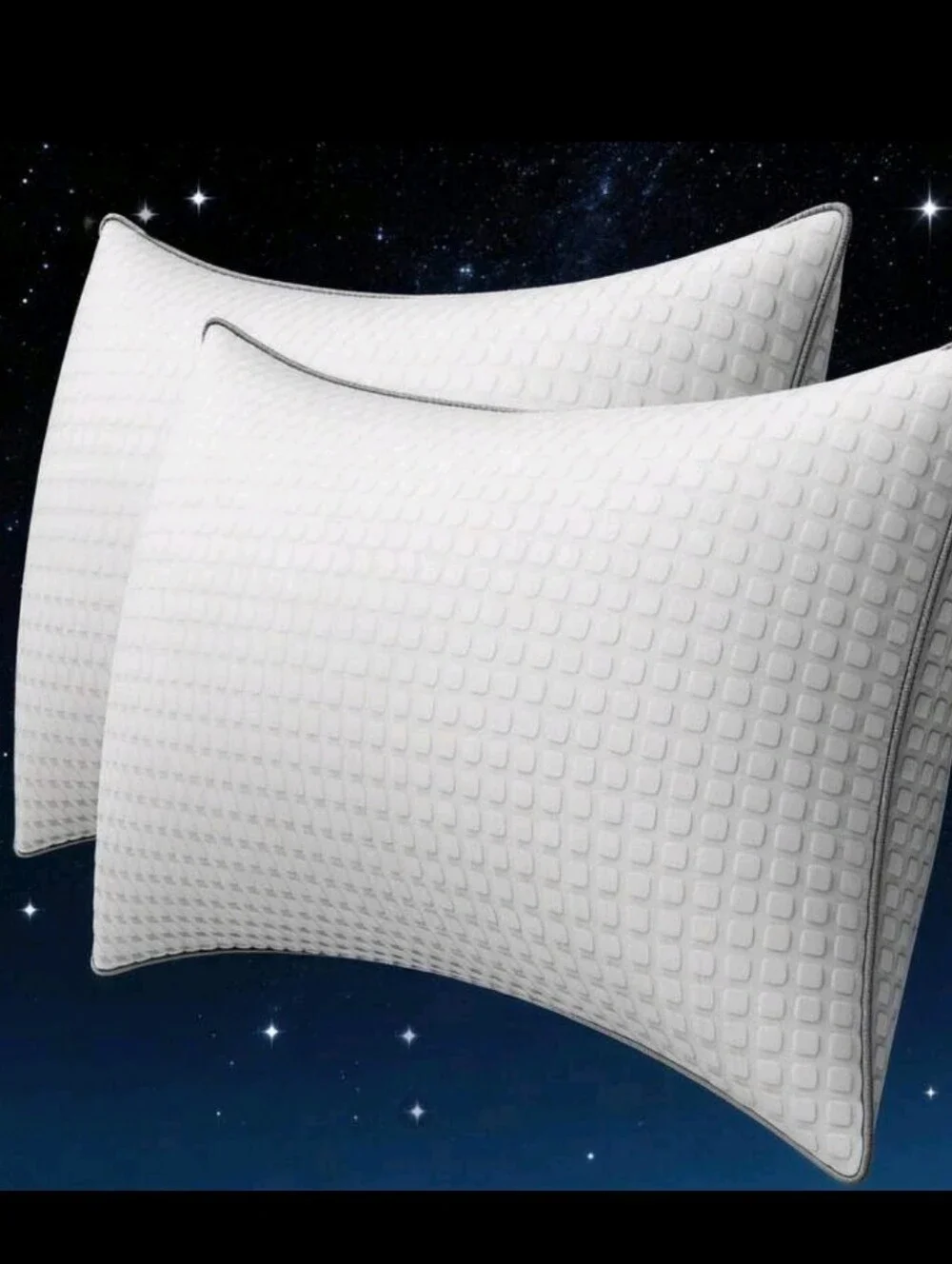 Premium White Memory Foam Pillow - Set of 2 KING SIZE